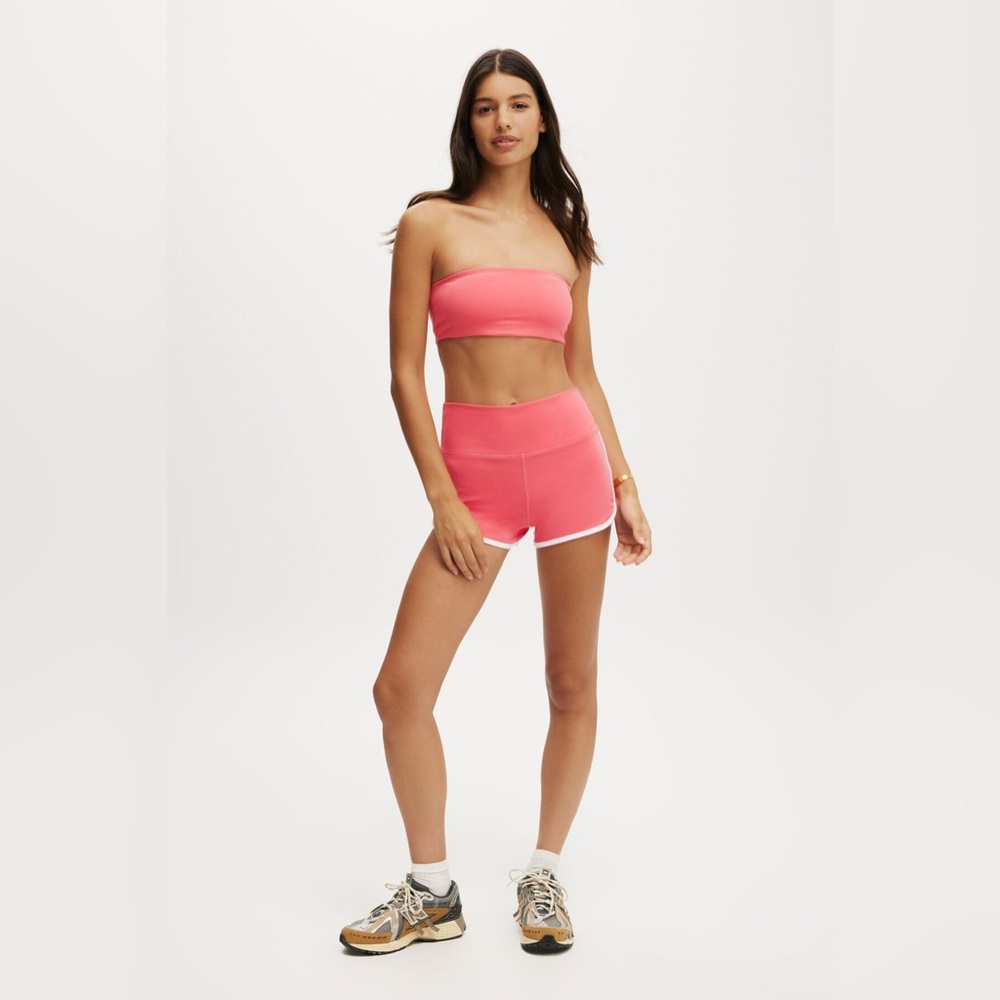 NEW Cotton On Women’s Ultra Soft Retro Shortie Short in Coral Paradise Pink